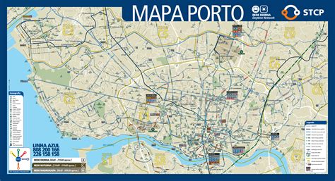 porto portugal tourist map